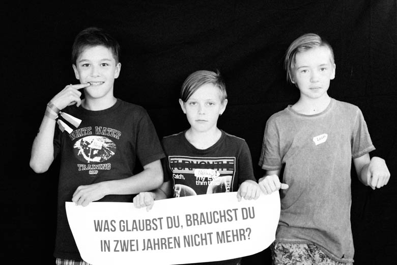 Was glaubst du, brauchst du in zwei Jahren nicht mehr?