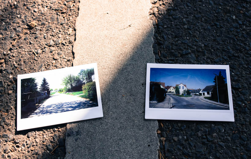 Bild zeigt Polaroids mit Straßenbildern